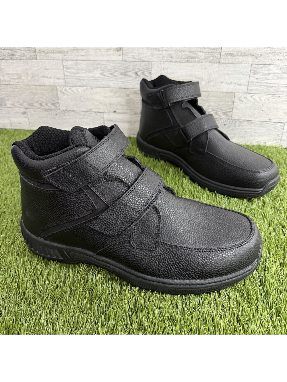 Orthofeet Glacier Gorge Diabetic Boots Mens 11 2E 581 Black Leather Comfort